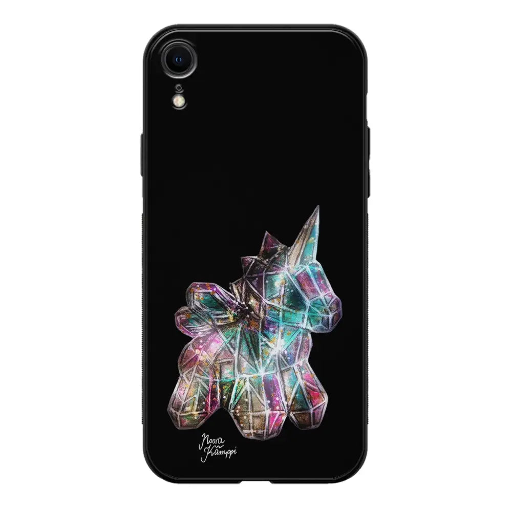 iPhone XR unicorn suojakuoret - Musta - Noora Kämppi - Ei