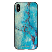 iPhone XS Max marmori suojakuoret - Turquoise Marble - Ei