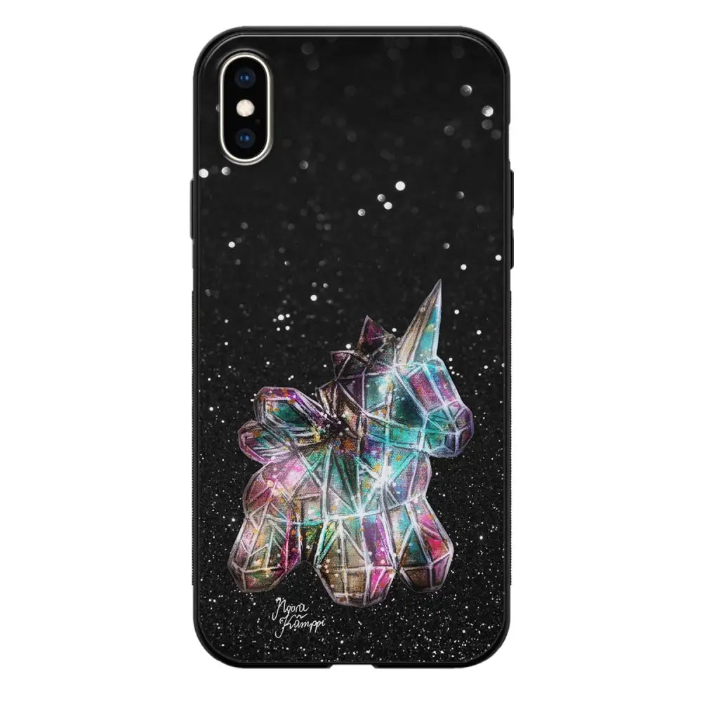 iPhone XS Max unicorn suojakuoret - Valkoinen - Noora Kämppi - Ei