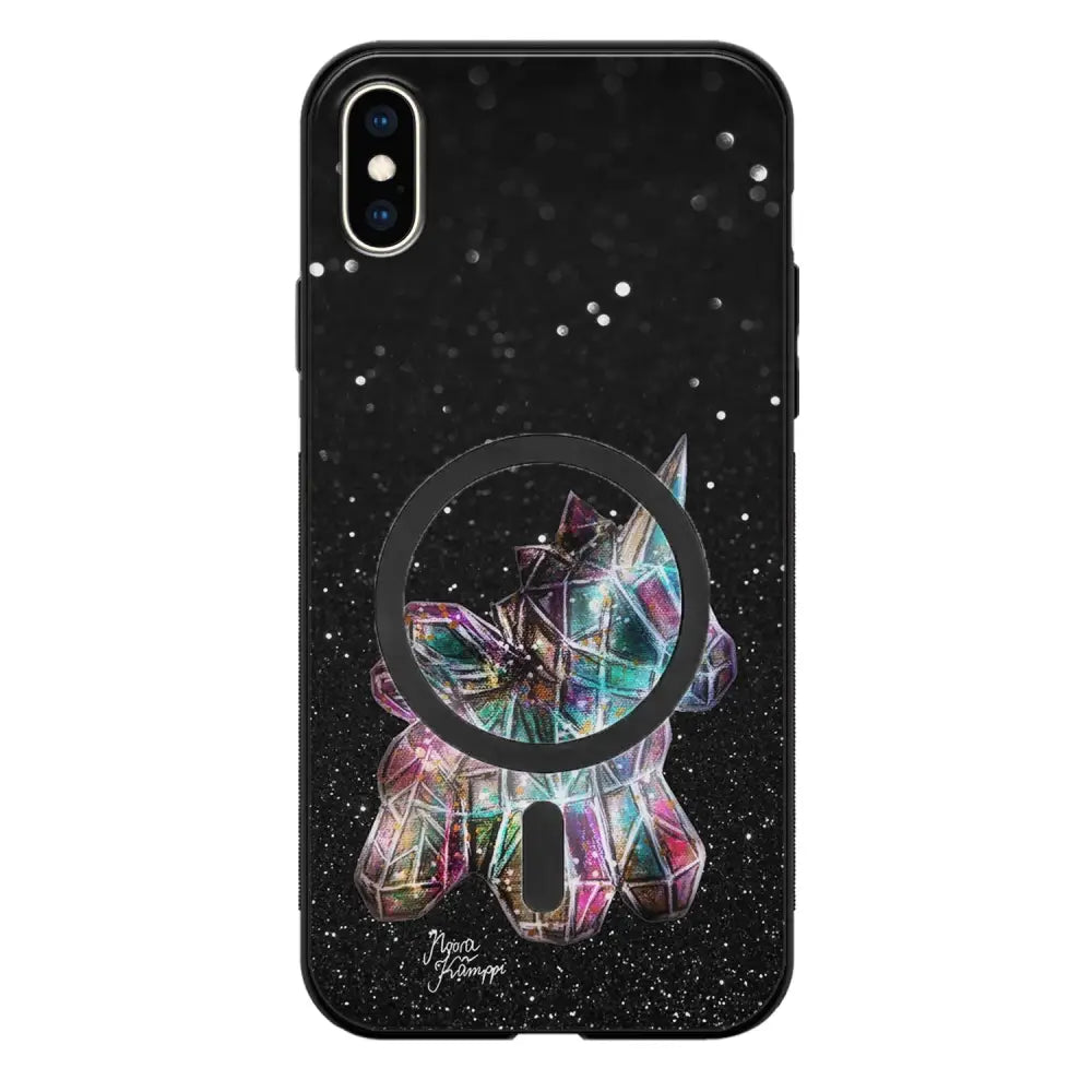 iPhone XS Max unicorn suojakuoret - Valkoinen - Noora Kämppi
