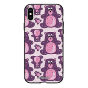 iPhone XS suojakuoret - Purple Teddy Bear - Ei