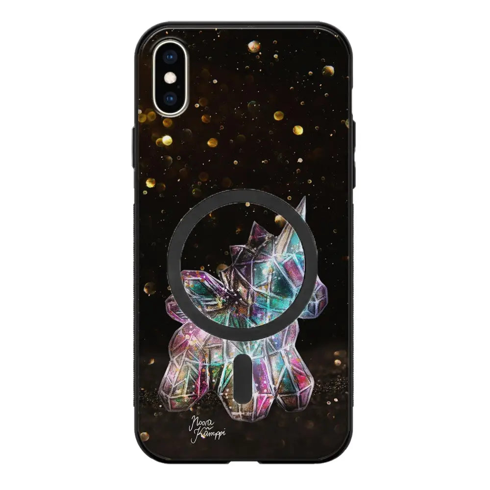 iPhone XS unicorn suojakuoret - Kulta - Noora Kämppi