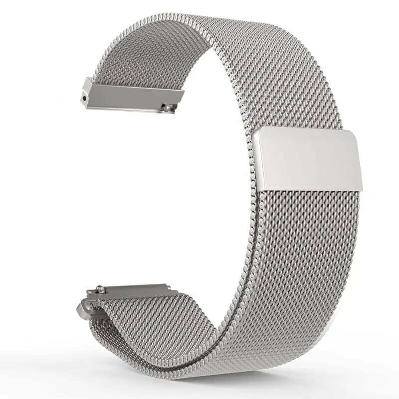 Magneettinen Teräsrannekke 22mm - Hopea
