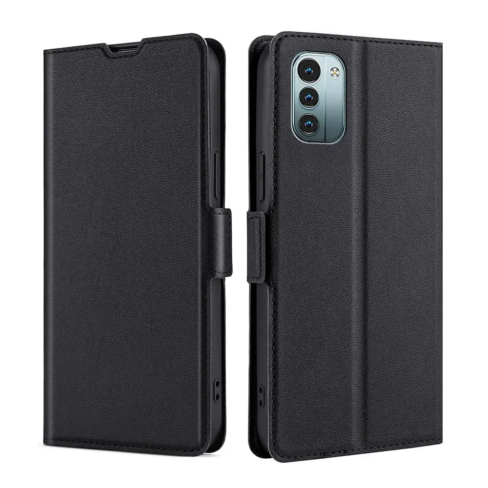 Nokia G21 / G11 Lompakko suojakotelo - Musta