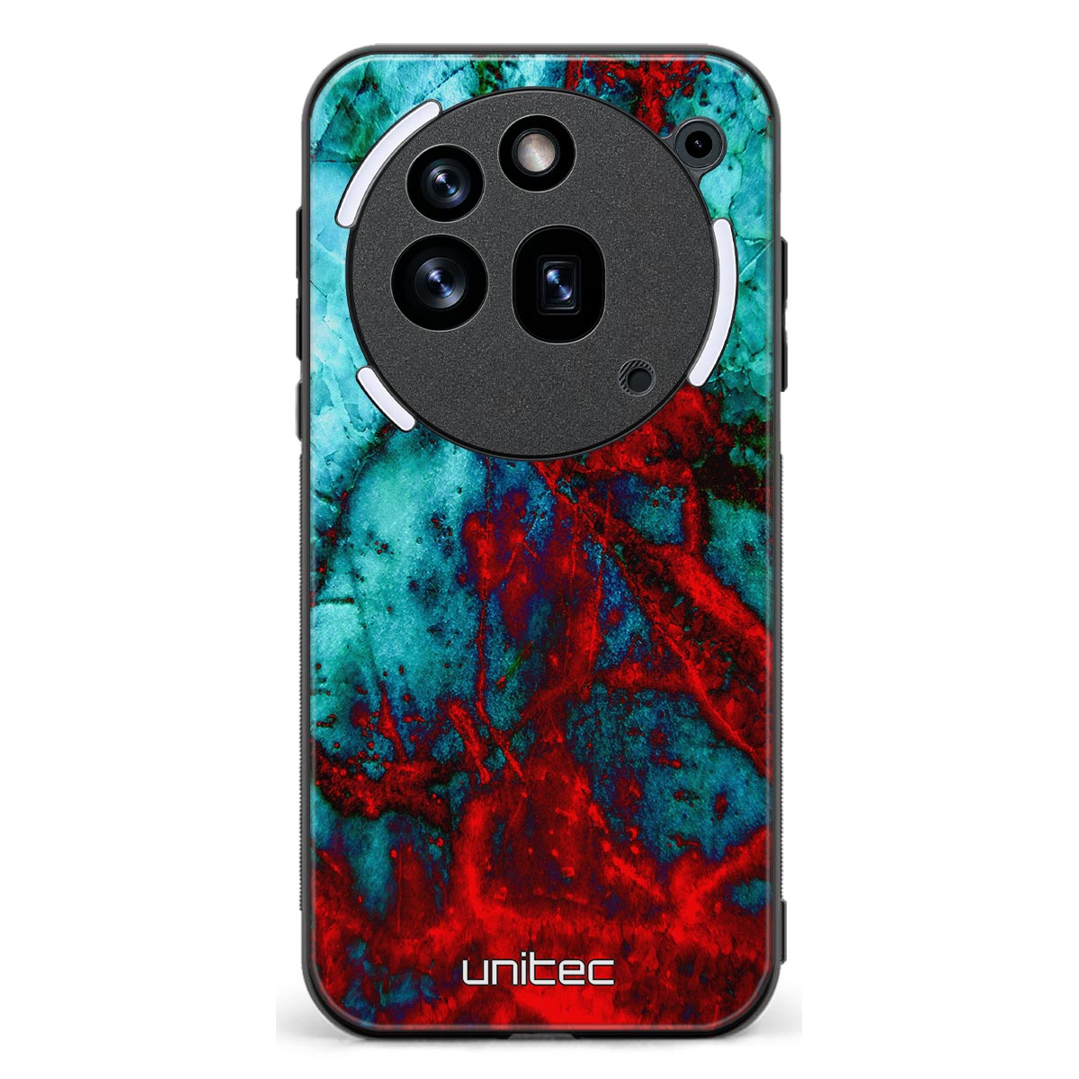 Nothing Phone 3A Pro marmori suojakuoret - Blue Red Marble