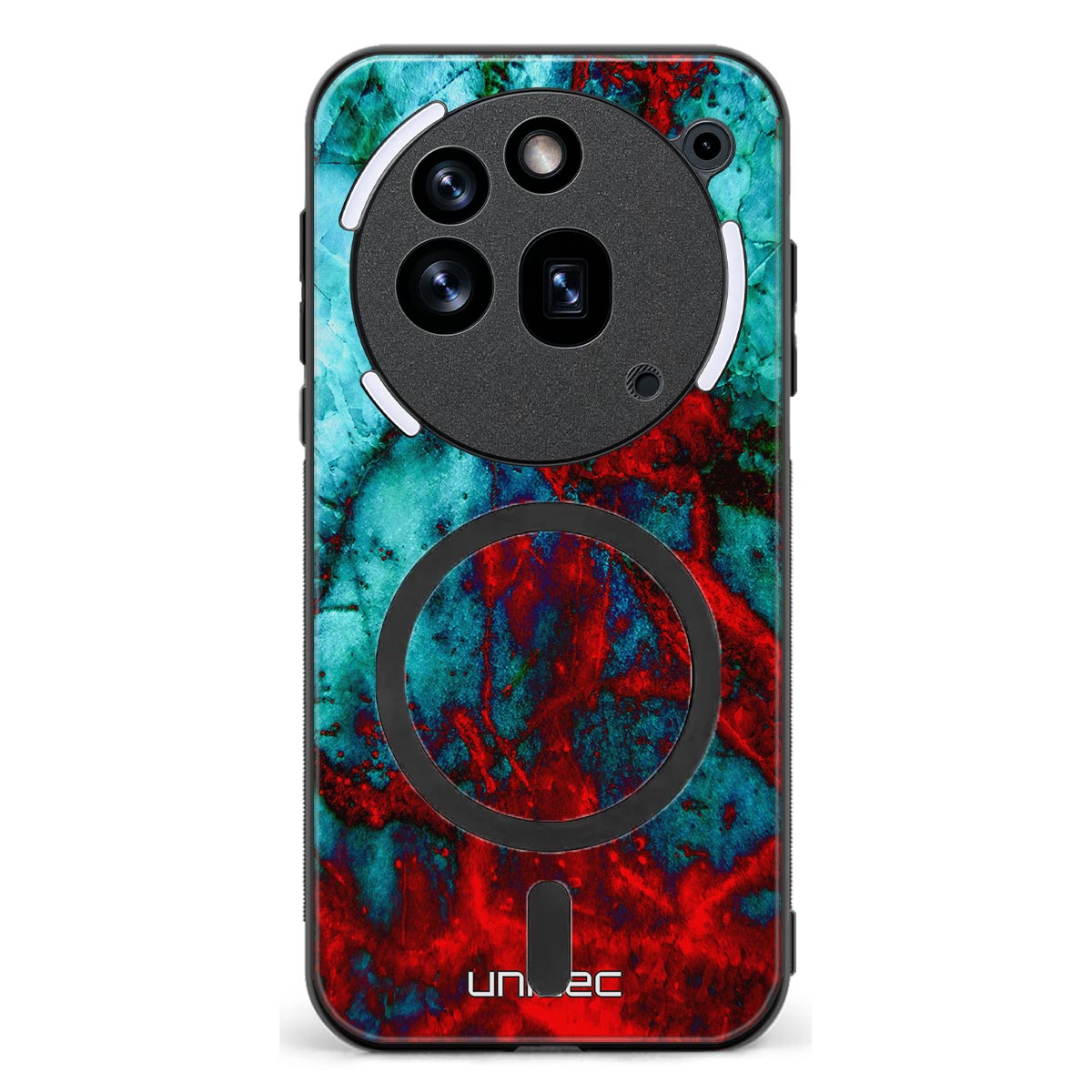 Nothing Phone 3A Pro marmori suojakuoret - Blue Red Marble