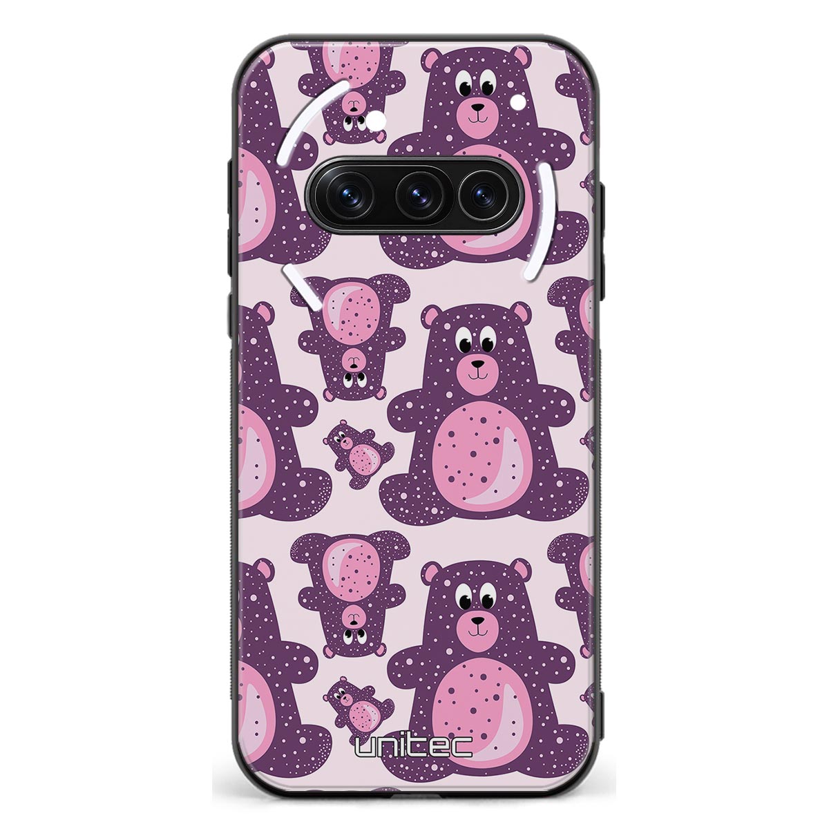 Nothing Phone 3A suojakuoret - Purple Teddy Bear