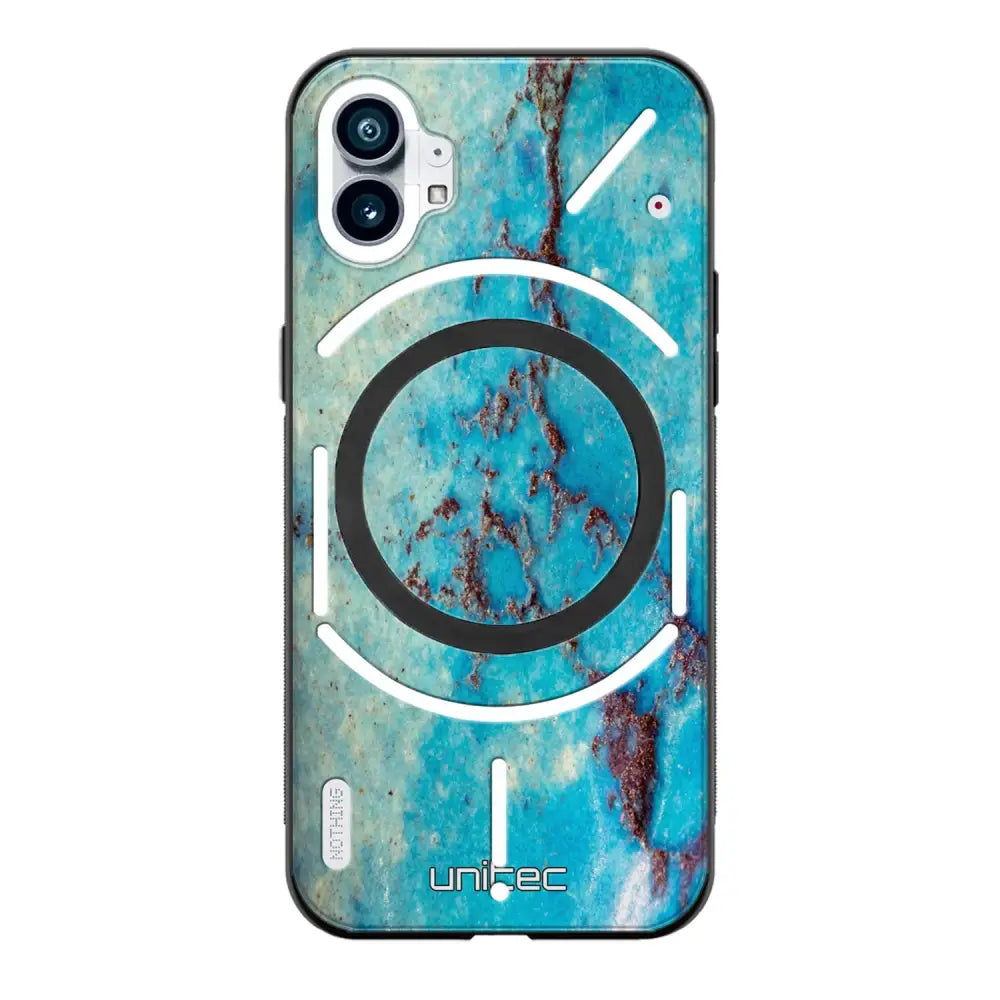 Nothing Phone marmori suojakuoret - Turquoise Marble