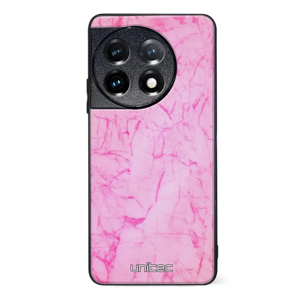OnePlus 11 marmori suojakuoret - Light Pink Marble - Ei