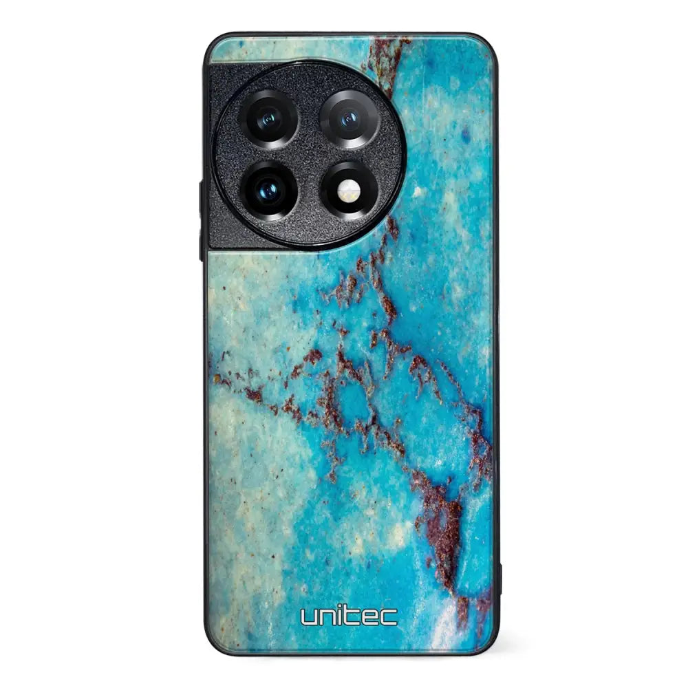 OnePlus 11 marmori suojakuoret - Turquoise Marble - Ei