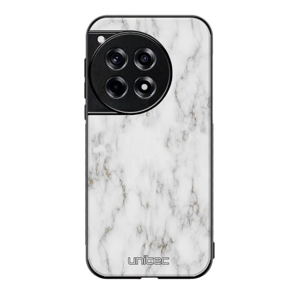 OnePlus 12R marmori suojakuoret - White Marble - Ei
