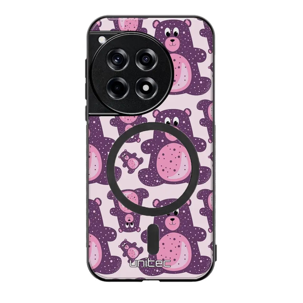 OnePlus 12R suojakuoret - Purple Teddy Bear