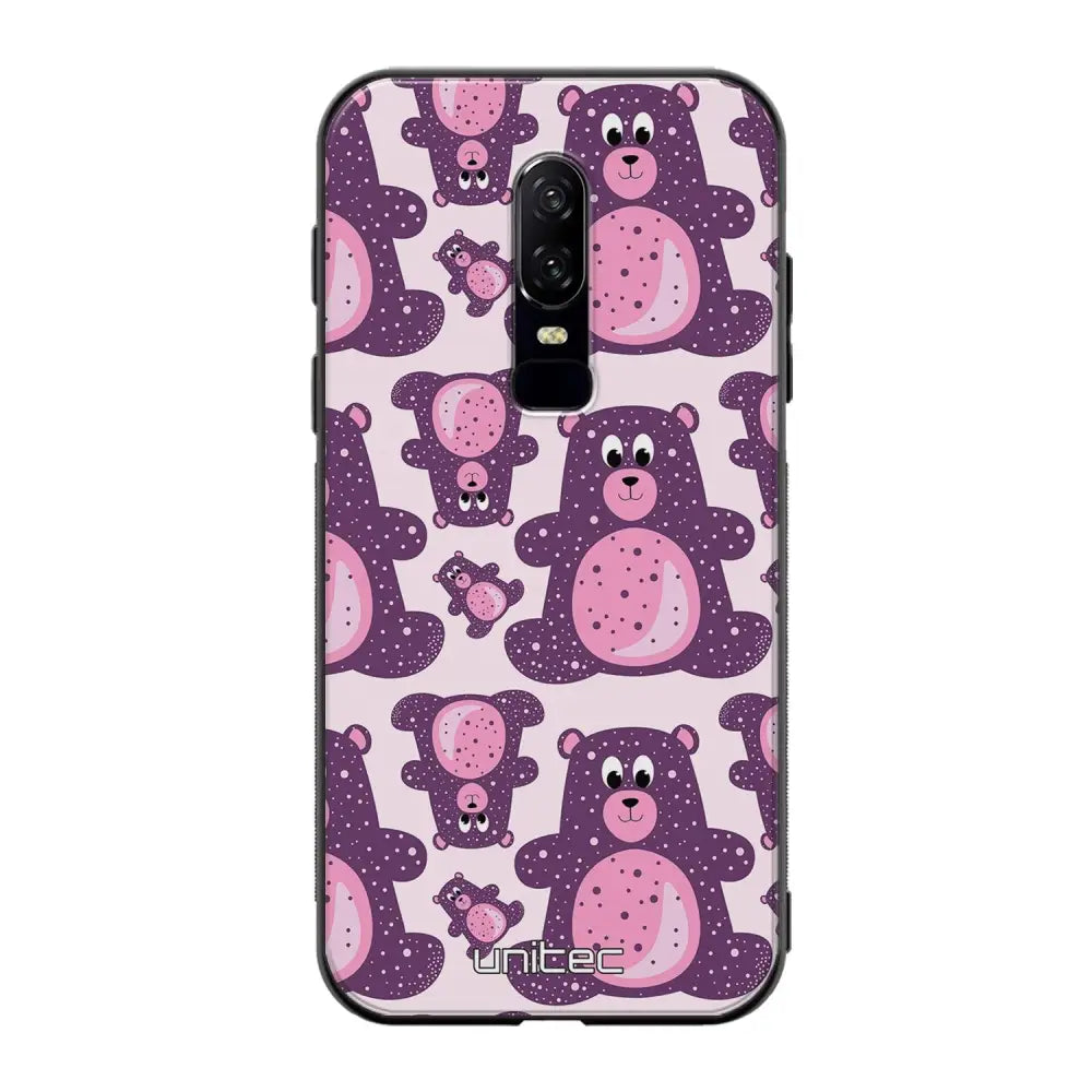 OnePlus 6 suojakuoret - Purple Teddy Bear - Ei