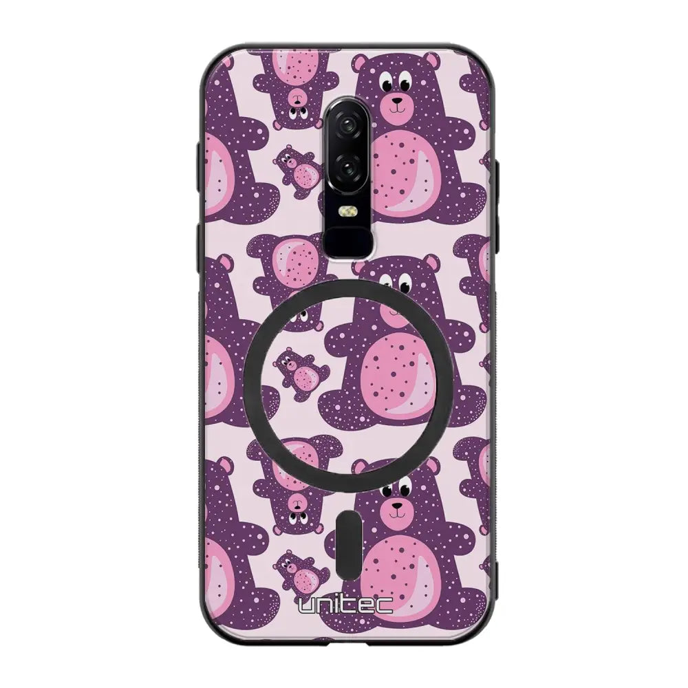 OnePlus 6 suojakuoret - Purple Teddy Bear