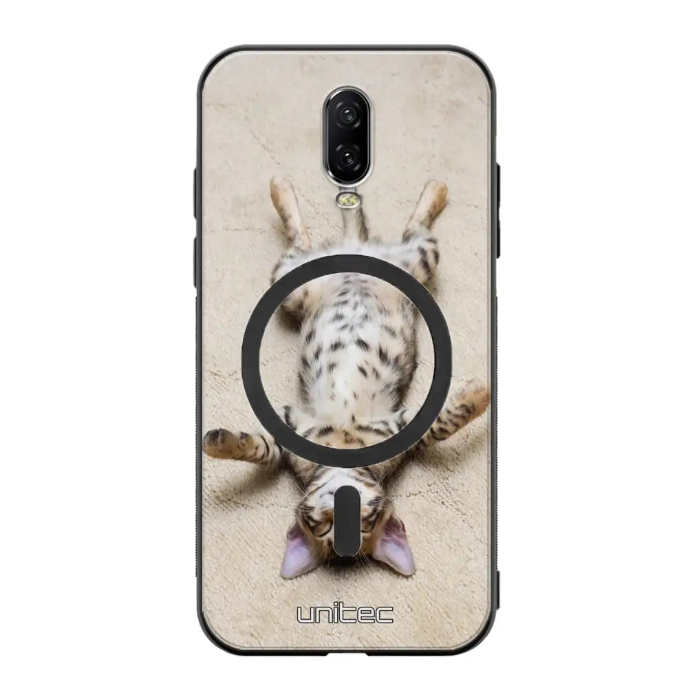 OnePlus 6T kissa suojakuoret - Relaxing Cat