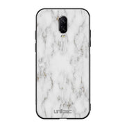 OnePlus 6T marmori suojakuoret - White Marble - Ei