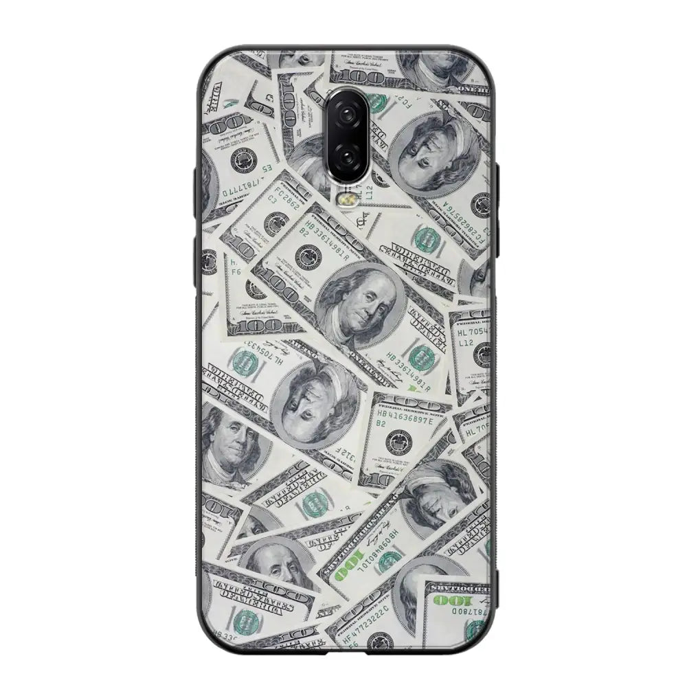 OnePlus 6T seteli suojakuoret - Dollarit - Ei