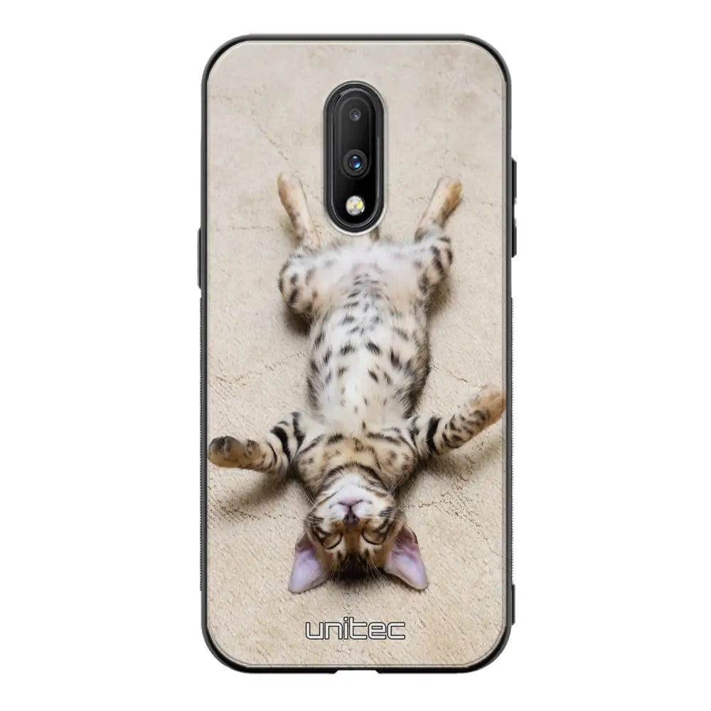 OnePlus 7 kissa suojakuoret - Relaxing Cat - Ei