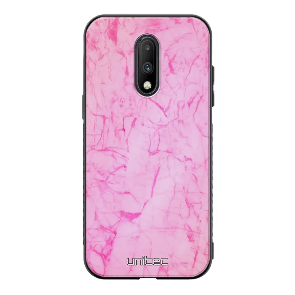 OnePlus 7 marmori suojakuoret - Light Pink Marble - Ei