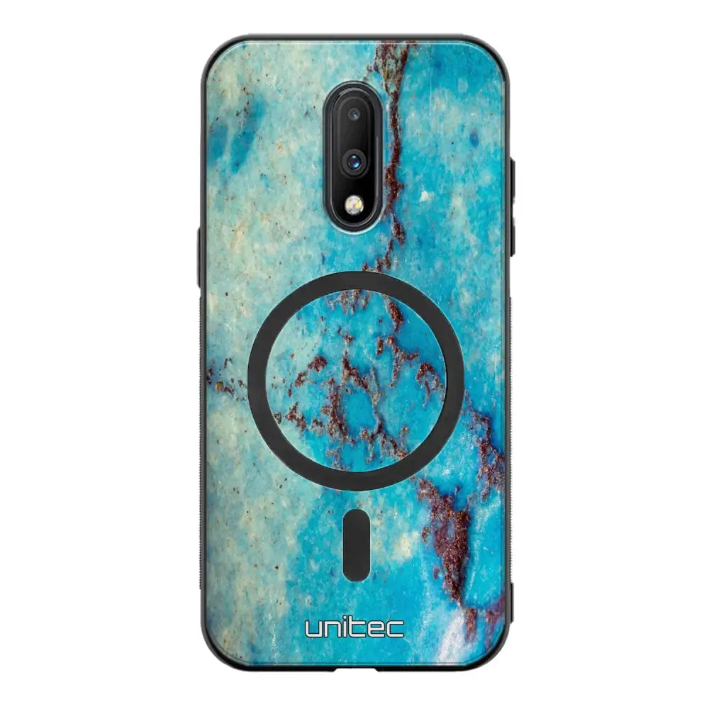 OnePlus 7 marmori suojakuoret - Turquoise Marble