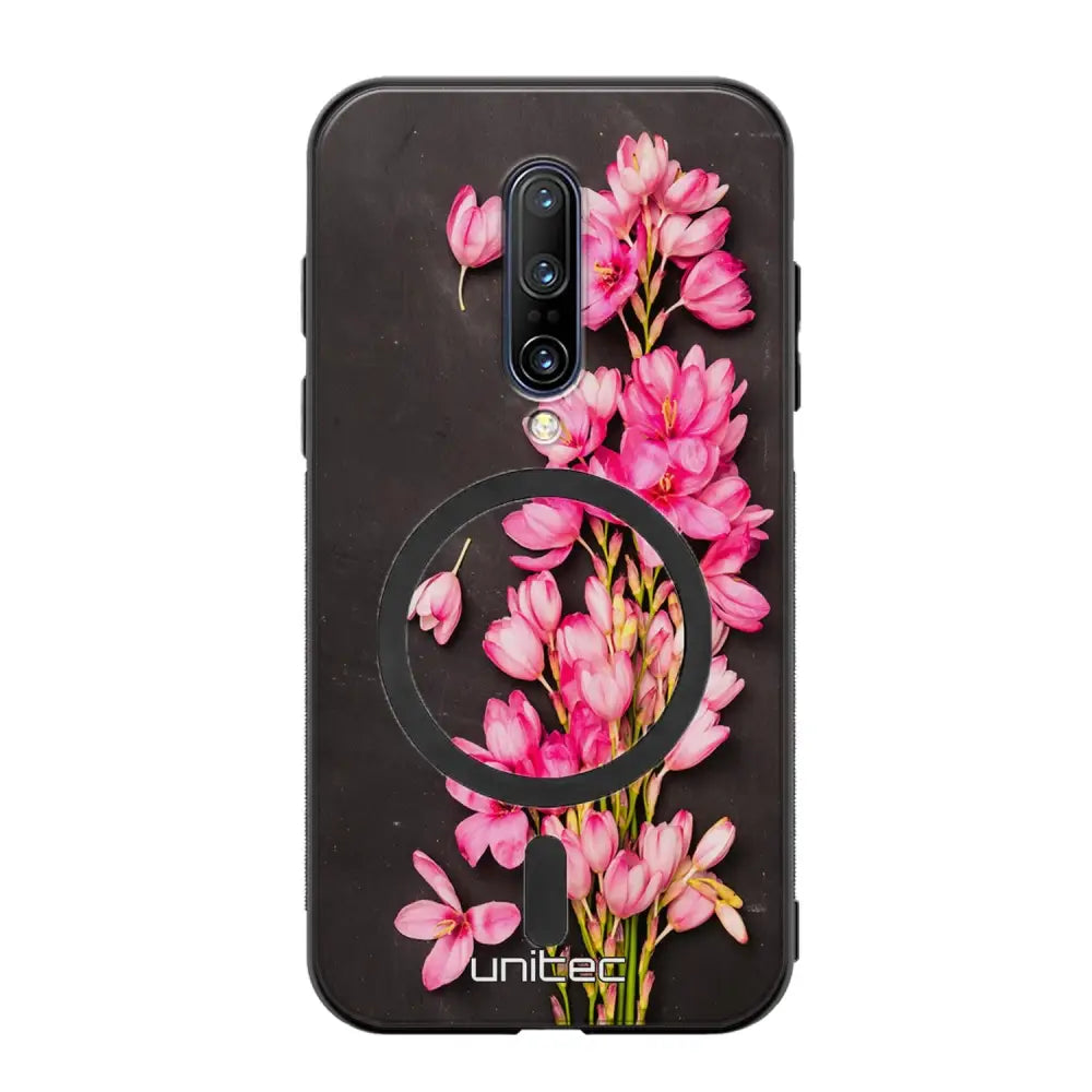OnePlus 7 Pro kukka suojakuoret - Pink Flowers