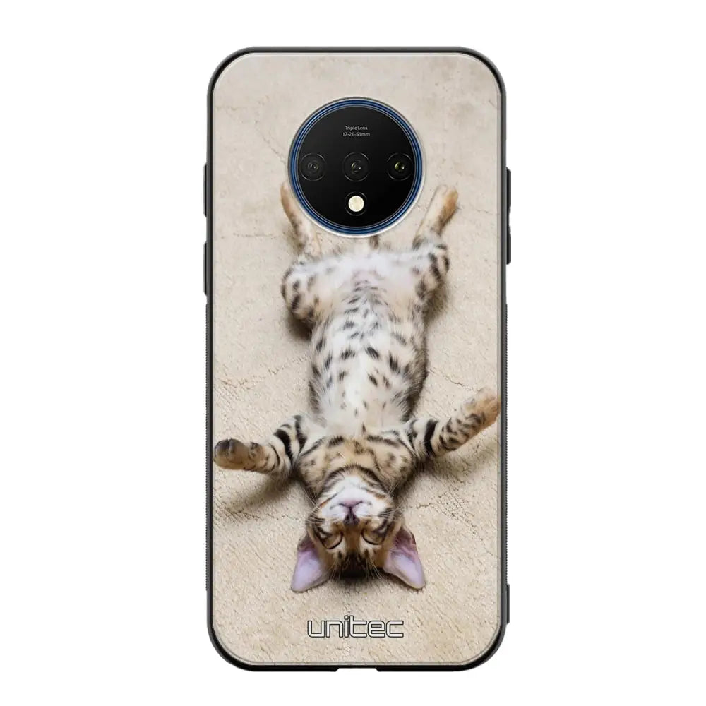 OnePlus 7T kissa suojakuoret - Relaxing Cat - Ei