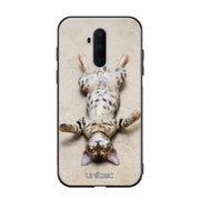 OnePlus 7T Pro kissa suojakuoret - Relaxing Cat - Ei