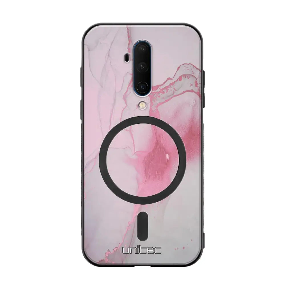 OnePlus 7T Pro marmori suojakuoret - Pink Pok Rie