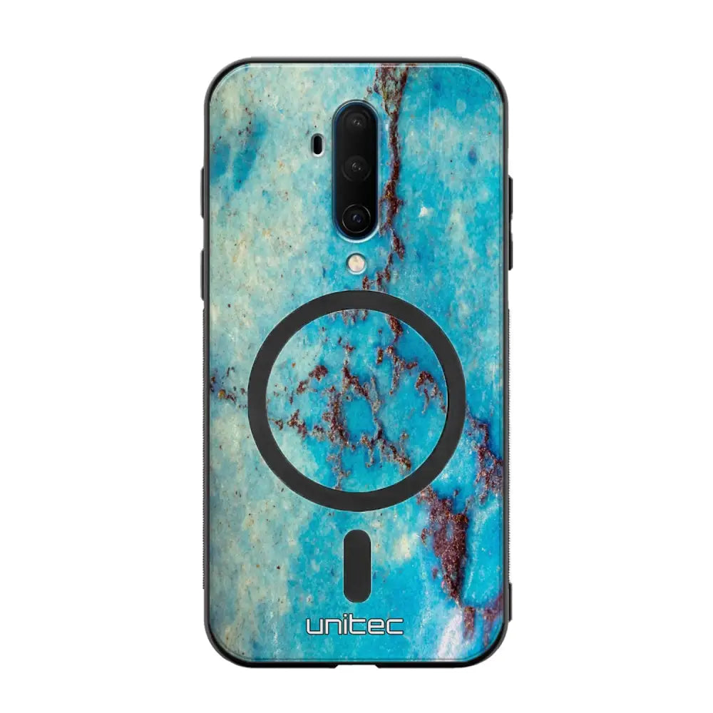 OnePlus 7T Pro marmori suojakuoret - Turquoise Marble