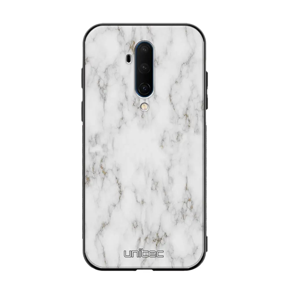 OnePlus 7T Pro marmori suojakuoret - White Marble - Ei
