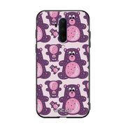 OnePlus 7T Pro suojakuoret - Purple Teddy Bear - Ei