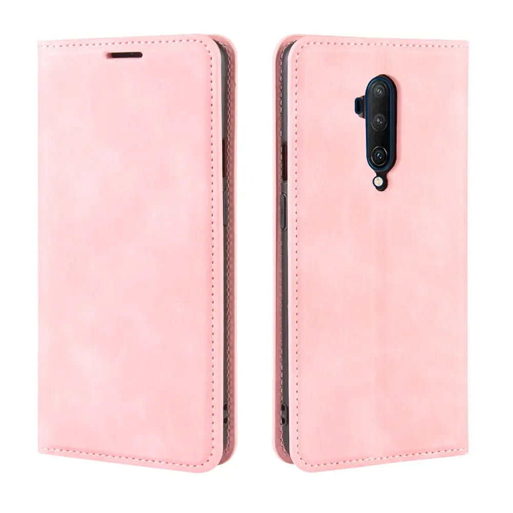 OnePlus 7T Pro Unitec Lompakko Suojakuori Ruusukulta