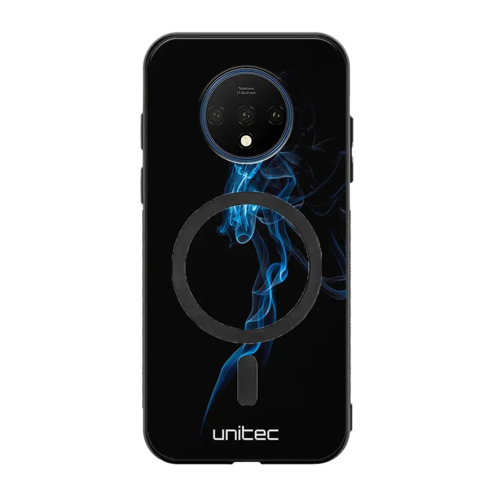 OnePlus 7T suojakuoret - Blue Smoke On Black