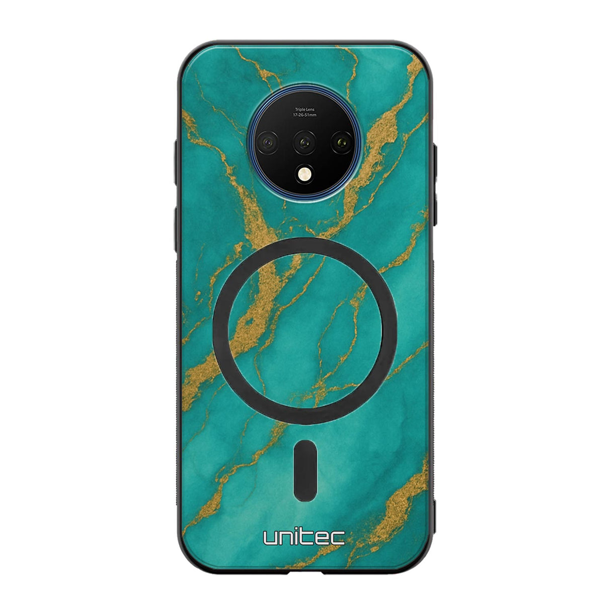 OnePlus 7T Suojakuoret Marmori – Turquoise Gold