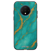 OnePlus 7T Suojakuoret Marmori – Turquoise Gold