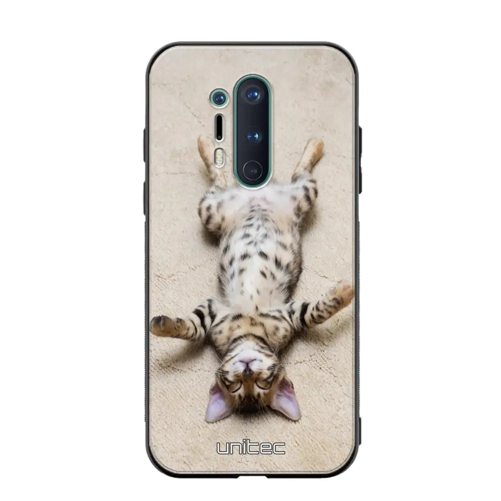 OnePlus 8 Pro kissa suojakuoret - Relaxing Cat - Ei