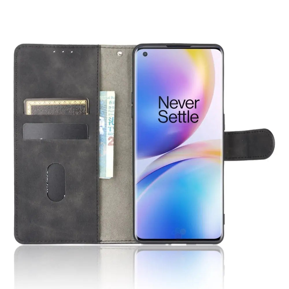 OnePlus 8 Pro Lompakko Suojakotelo Musta