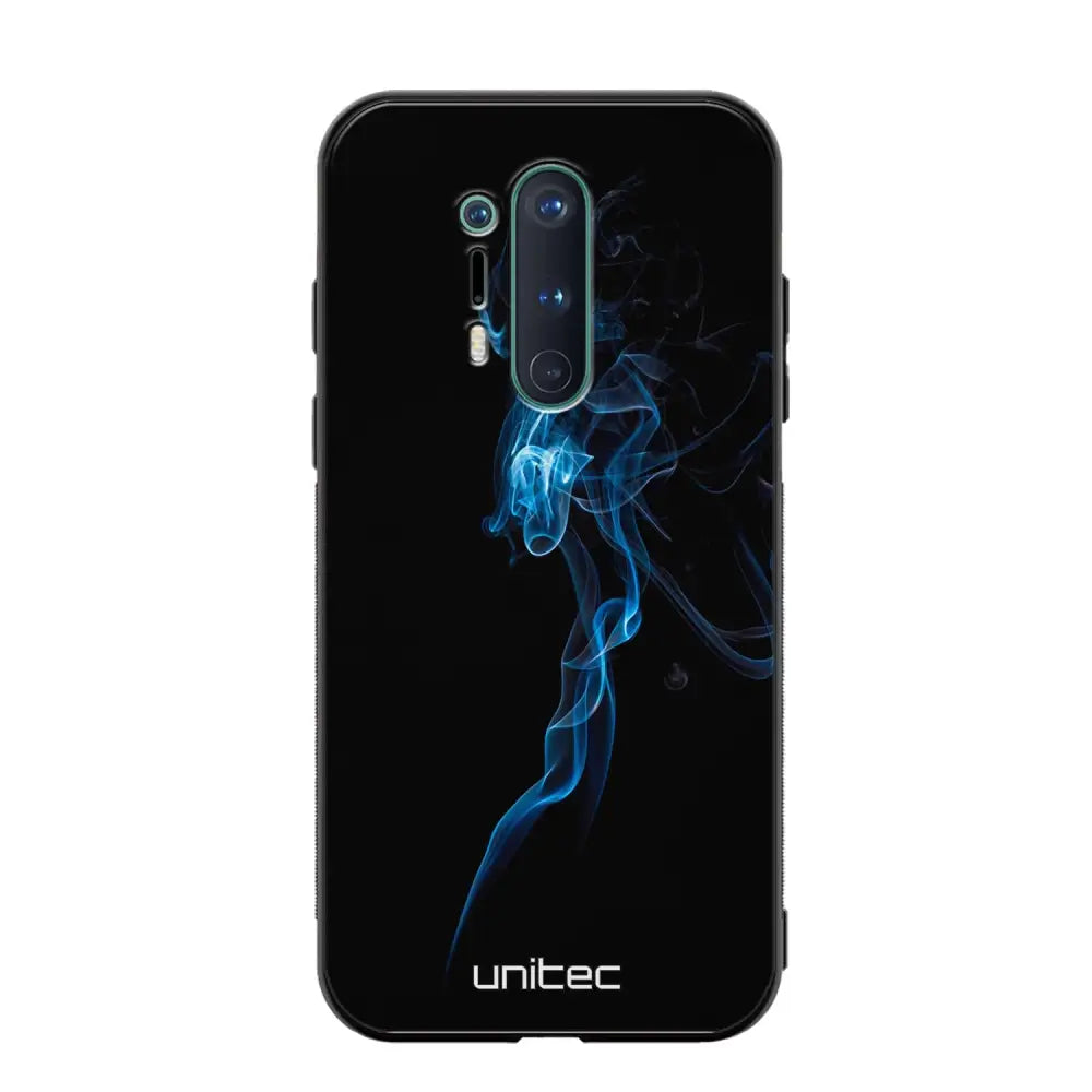 OnePlus 8 Pro suojakuoret - Blue Smoke On Black - Ei