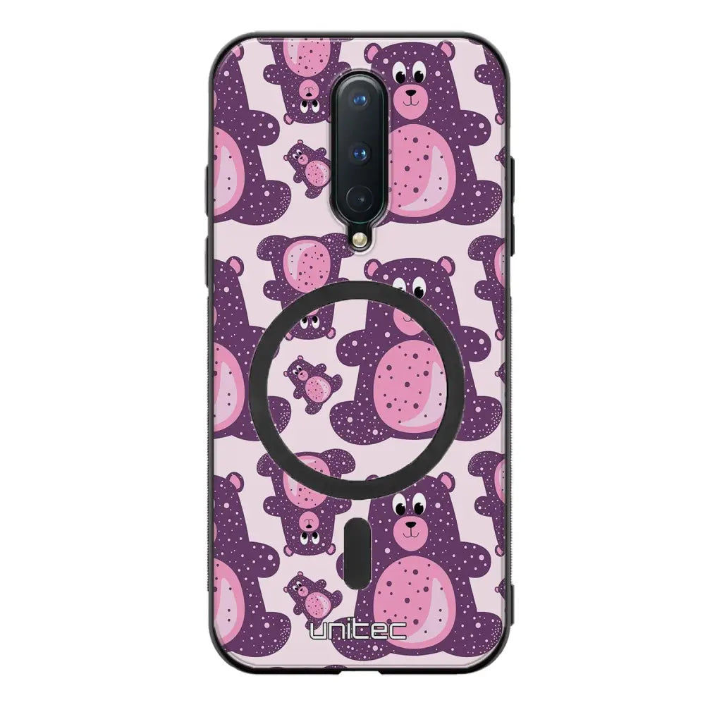 OnePlus 8 suojakuoret - Purple Teddy Bear