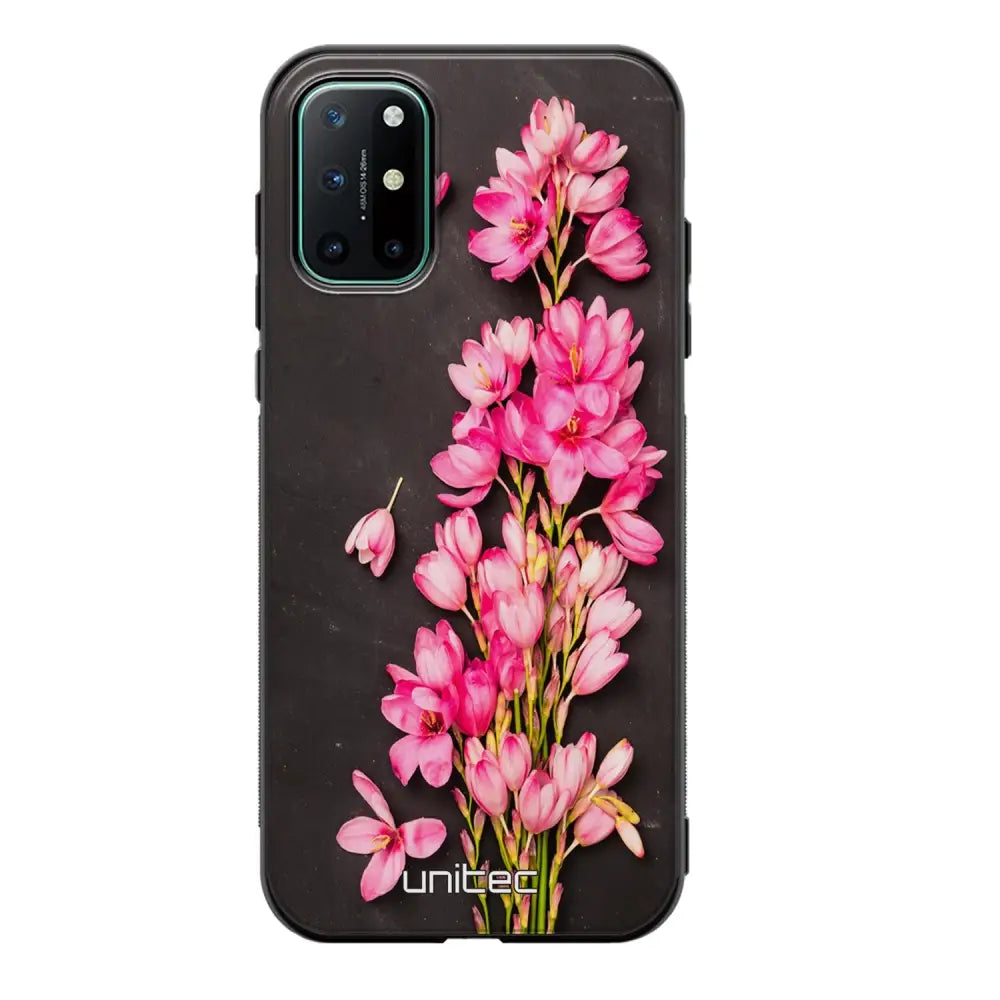 OnePlus 8T kukka suojakuoret - Pink Flowers - Ei