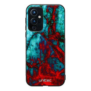 OnePlus 9 marmori suojakuoret - Blue Red Marble - Ei
