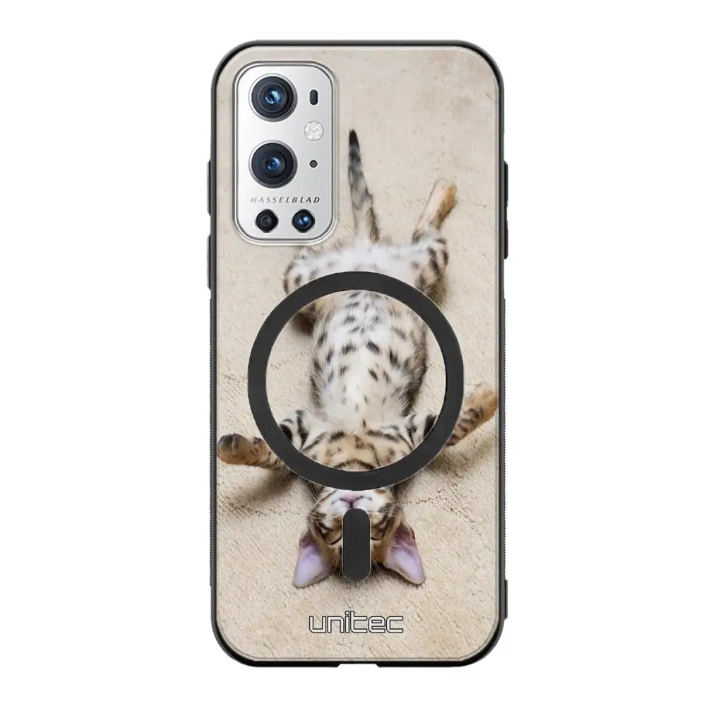 OnePlus 9 Pro kissa suojakuoret - Relaxing Cat