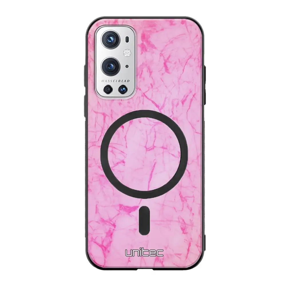 OnePlus 9 Pro marmori suojakuoret - Light Pink Marble