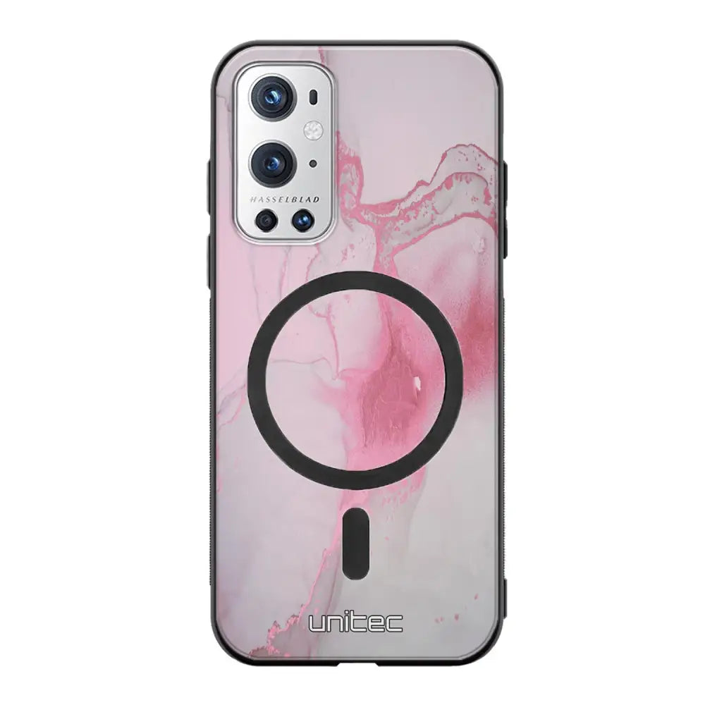 OnePlus 9 Pro marmori suojakuoret - Pink Pok Rie