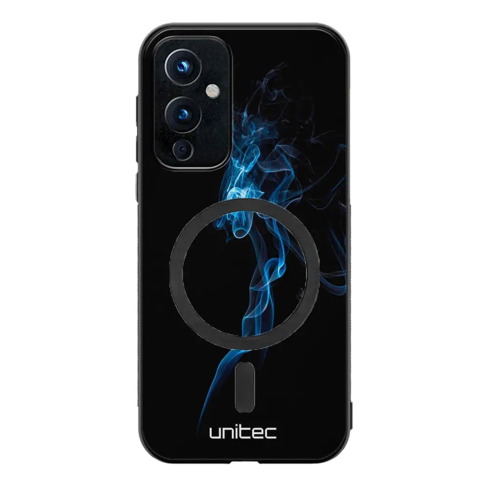 OnePlus 9 suojakuoret - Blue Smoke On Black