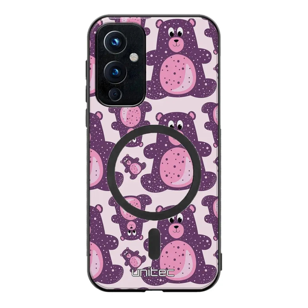 OnePlus 9 suojakuoret - Purple Teddy Bear