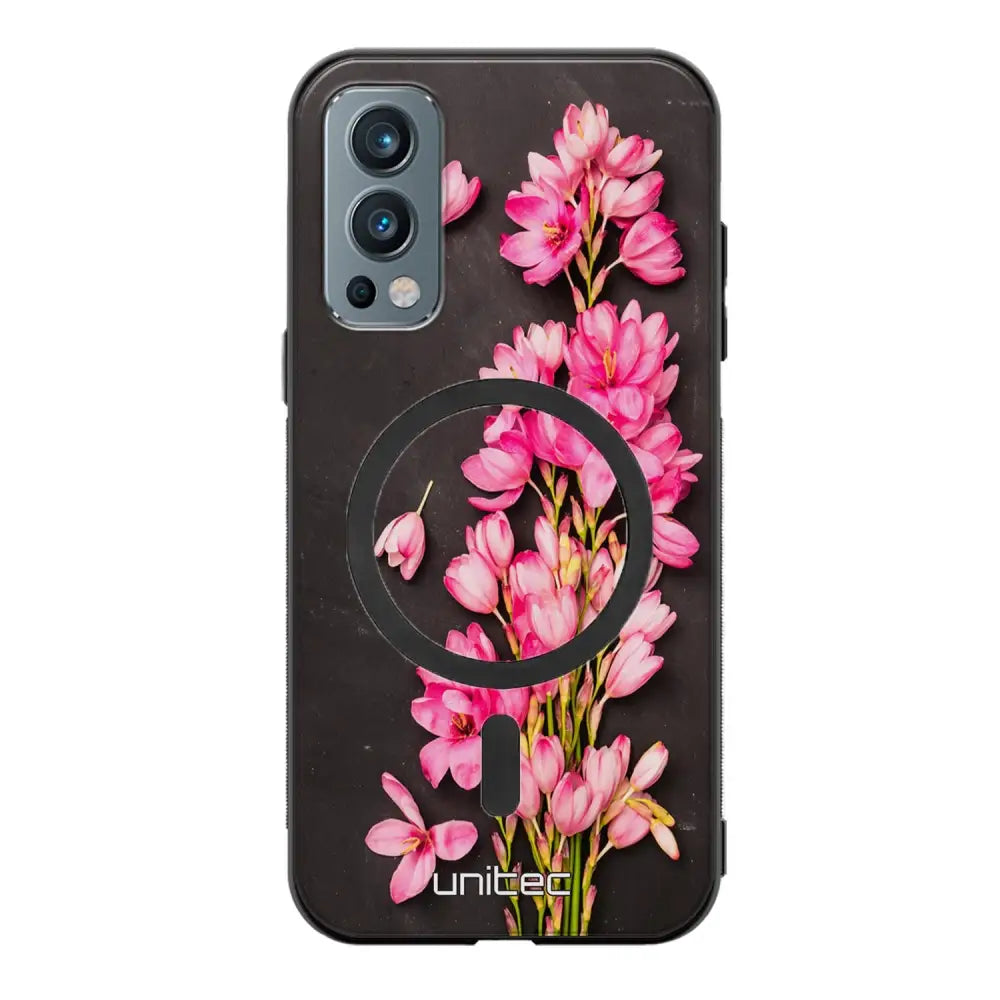 OnePlus Nord 2 kukka suojakuoret - Pink Flowers