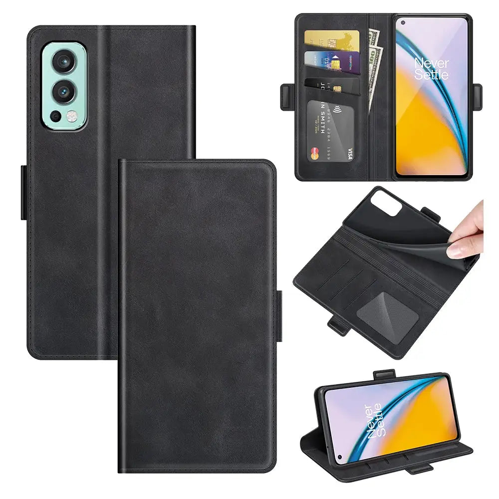 Oneplus Nord 2 Lompakko Suojakotelo Musta