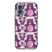 OnePlus Nord 2 suojakuoret - Purple Teddy Bear - Ei