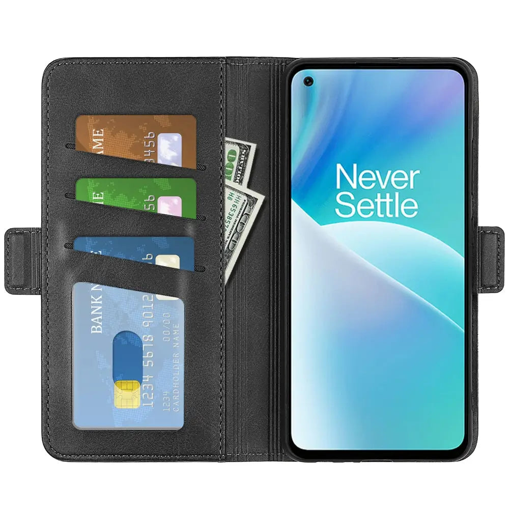 OnePlus Nord 2T 5G Lompakko Suojakotelo Musta